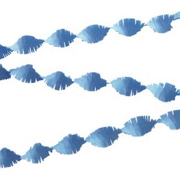 Kräppgirlang Babyblå