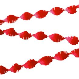 Kräppgirlang Röd