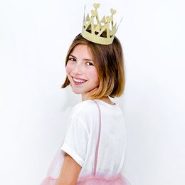 Bildspel - Krona Guld/Glitter