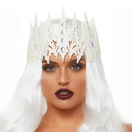 Hvid Glitrende Krone Deluxe