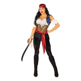 Kvinnlig Pirat Deluxe Maskeraddräkt