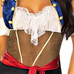 Bildspel - Kvinnlig Pirat Deluxe Maskeraddräkt