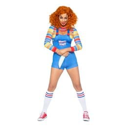 Läskig Docka Body Deluxe Maskeraddräkt