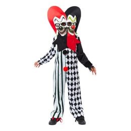 Pelottava Kaksinaamainen Narri Lasten Naamiaisasu