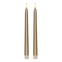 LED Antikljus Metallic Guld