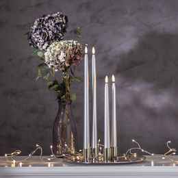 Bildspel - LED Antikljus Metallic Silver