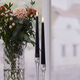 Bildspel - LED Antikljus Svart