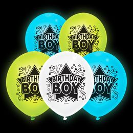 LED-Ilmapallot Birthday Boy