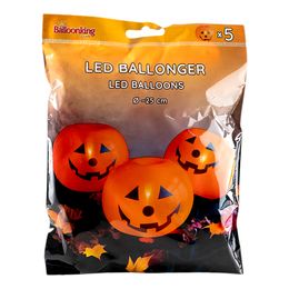 Bildspel - LED-Ballonger Halloween Pumpor