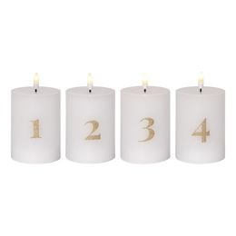 LED Blockljus Flamme Advent