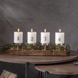 Bildspel - LED Blockljus Flamme Advent