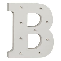 Bildspel - LED-Bokstav i Trä Vit