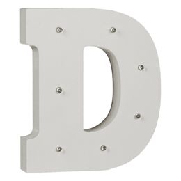 Bildspel - LED-Bokstav i Trä Vit