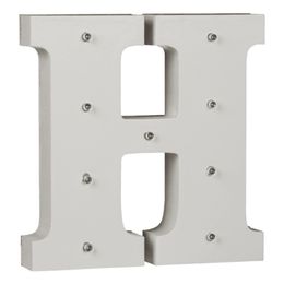 Bildspel - LED-Bokstav i Trä Vit