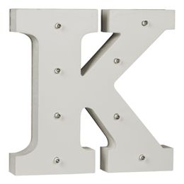 Bildspel - LED-Bokstav i Trä Vit