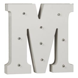 Bildspel - LED-Bokstav i Trä Vit