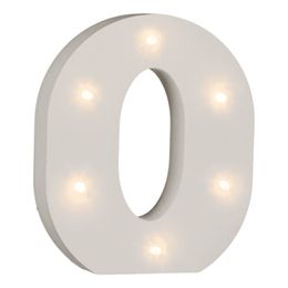 Bildspel - LED-Bokstav i Trä Vit