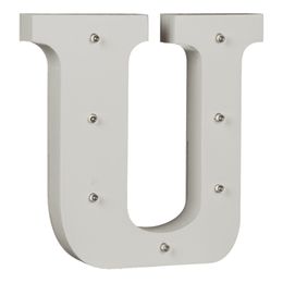 Bildspel - LED-Bokstav i Trä Vit