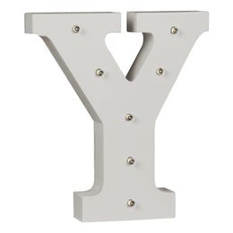 Bildspel - LED-Bokstav i Trä Vit