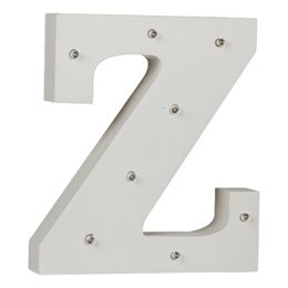 Bildspel - LED-Bokstav i Trä Vit