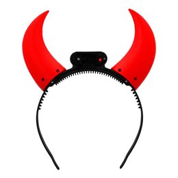 Lysbildefremvisning - LED Hårbøyle Djevelhorn