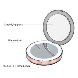 Bildspel - Ihopfällbar LED Sminkspegel