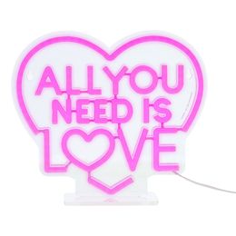 Bildspel - LED-lampa All You Need is Love