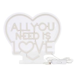 Bildspel - LED-lampa All You Need is Love