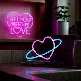 Bildspel - LED-lampa All You Need is Love
