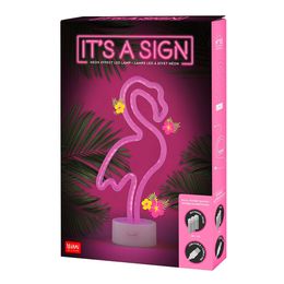 Diaesitys - LED-lamppu Flamingo Neon-efektillä