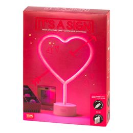 Bildspel - LED-Lampa Hjärta med Neon-effekt