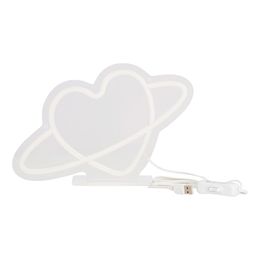Bildspel - LED-lampa Planet Heart med Neon-effekt