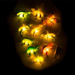 Lysbildefremvisning - LED Lyskæde Dinosaurer