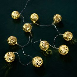 Diaesitys - LED-valosarja diskopallot kulta