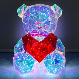 Diaesitys - LED-nalle Sydämellä