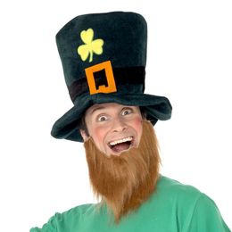 Leprechaun Hatt och Skägg