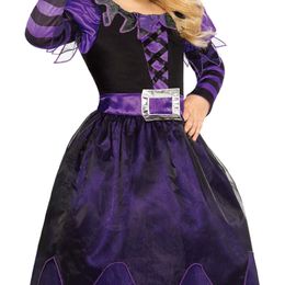 Bildspel - Lila Häxa Barn Maskeraddräkt