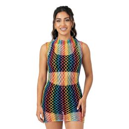 Linne i Mesh Flerfärgad