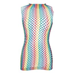 Bildspel - Linne i Mesh Flerfärgad