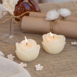 Bildspel - Ljus Rosformad Elfenben