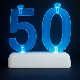 Bildspel - Ljushållare LED 50 med Tårtljus