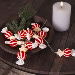 Lysbildefremvisning - Lysslynge BonBon Røde Karameller