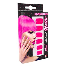 Bildspel - Lösnaglar Neonrosa