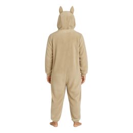 Bildspel - Lulu Monster Beige Onesie Dam Maskeraddräkt