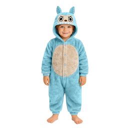 Lulu Monster Blå Onesie Barn Maskeraddräkt
