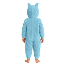 Bildspel - Lulu Monster Blå Onesie Barn Maskeraddräkt