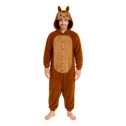 Lulu Monster Brun Onesie Herr Maskeraddräkt