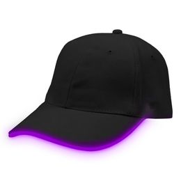Lysande LED Keps Svart