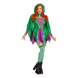 Magisk Häxa Grön Deluxe Maskeraddräkt