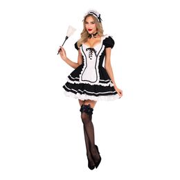 Maid to Flirt Klänning Deluxe Maskeraddräkt